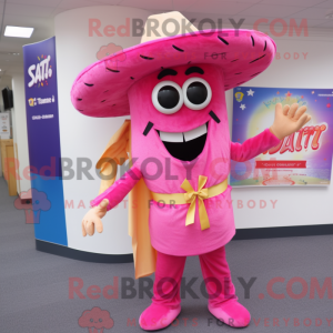 Pink Fajitas maskot kostume...
