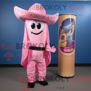 Pink Fajitas maskot kostume...
