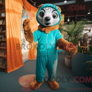 Turkis Meerkat maskot...