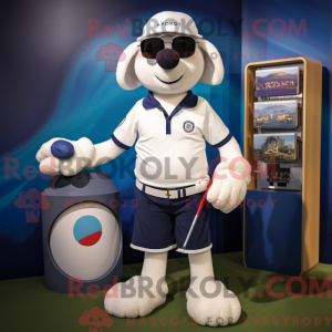 Navy golfbold maskot...