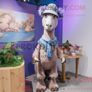 Lavendel Kameel mascotte...