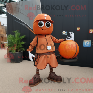 Rust Petanque Ball mascot...
