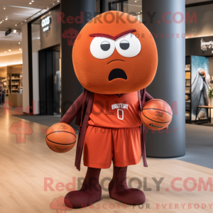 Rust Basketball Ball maskot...