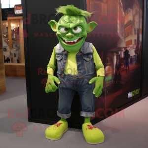 Lime Green Vampire mascotte...