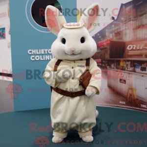 Máscara de chinchila creme...
