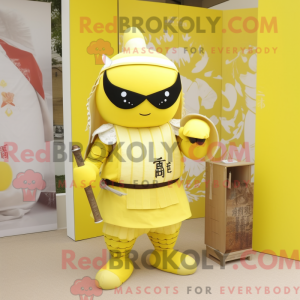 Citrongul Samurai maskot...