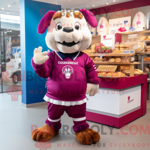 Magenta Croissant mascot...