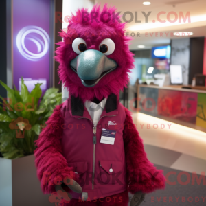 Magenta Emu máscara de...