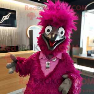 Magenta Emu máscara de...