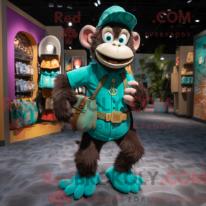 Blauwgroen chimpansee...