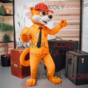 Orange Weasel maskot...