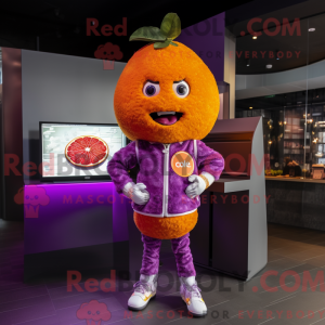 Lilla grapefrugt maskot...