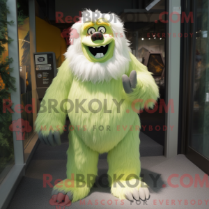 Postava maskota Lime Green...