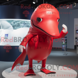Red Pukkelhval maskot...