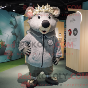 Maskottchenkostüm Gray Sow...