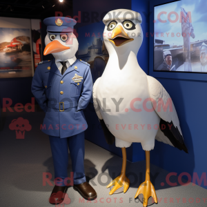 Maskotdraktfigurat Navy...