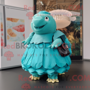 Turkis Glyptodon maskot...