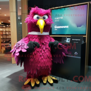 Magenta Eagle maskot...