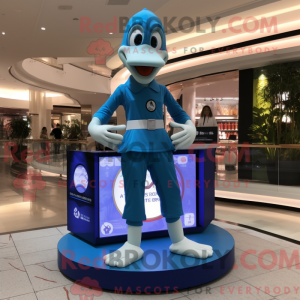 Blue Goose maskot kostume...