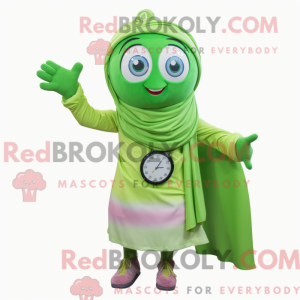 Limegrøn armbåndsur maskot...