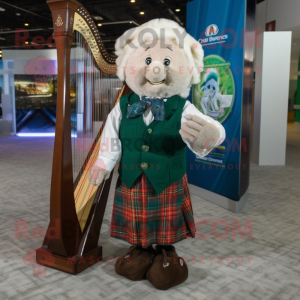  Celtic Harp maskot kostyme...