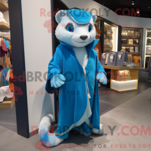 Maskottchenkostüm Blaues...