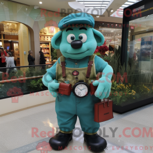 Teal Wrist Watch mascot...