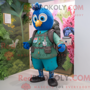 Pauw mascotte kostuum...