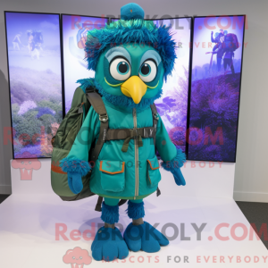 Peacock mascot costume...