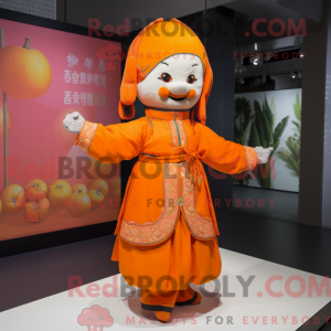 Mandarin mascot costume...