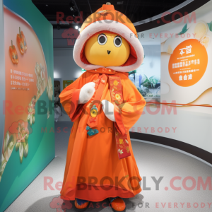 Mandarin maskot kostume...