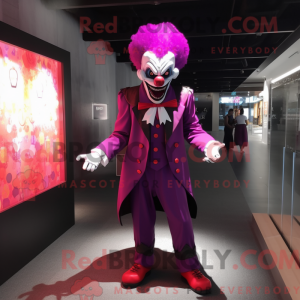 Máscara de palhaço Magenta...