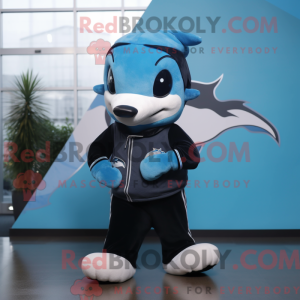 Cyan Killer Whale máscara...