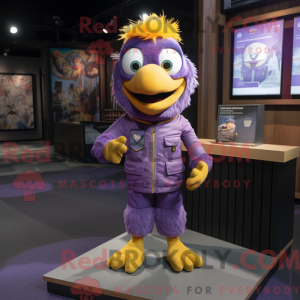 Purple Canary mascot...