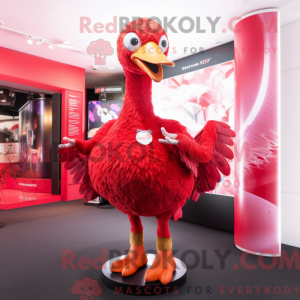 Red Swan maskot kostume...