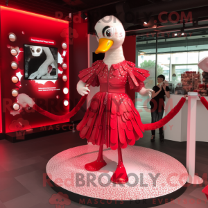 Disfraz de mascota Red Swan...