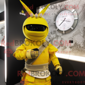 Citrongul Samurai maskot...