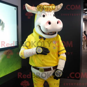 Citrongul Jersey Cow maskot...
