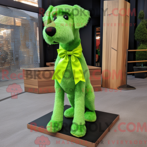 Lime Green Dog maskot...