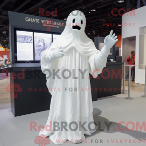 White Ghost maskot kostume...
