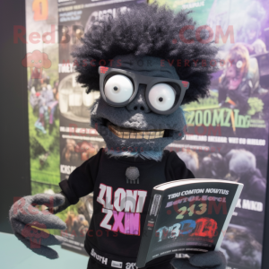 Black Zombie mascotte...