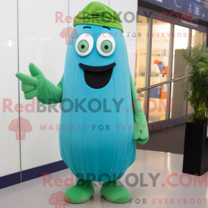 Cyan Cucumber Maskottchen...