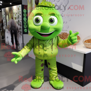 Postava maskota Lime Green...