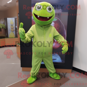 Postava maskota Lime Green...