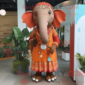 Rust Elephant maskot drakt...