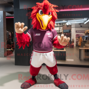 Magenta Roosters maskot...