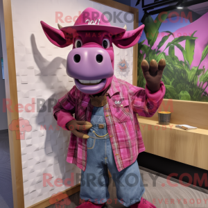 Disfraz de mascota Magenta...