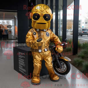 Gold Candy mascottekostuum...