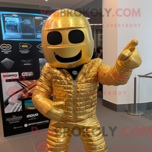 Gold Candy maskotdraktfigur...