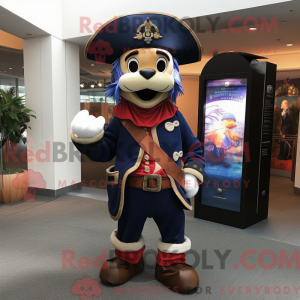 Postava maskota Navy Pirate...